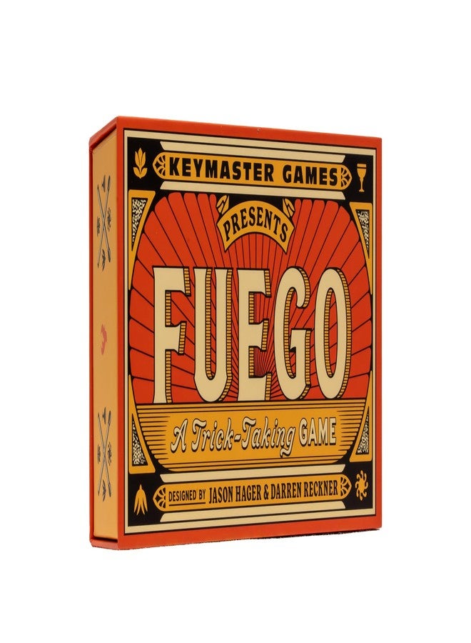 Keymaster Games Fuego - Trick-Taking Card Game for 2-4 Players - Simple, Quick, Fun, Strategic, Travel-Friendly - Perfect for Game Night, Date Night & Travel - Image 1